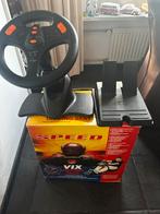 Sega dreamcast stuur en pedalen plus race seat !, Spelcomputers en Games, Ophalen of Verzenden, Zo goed als nieuw, Met 1 controller
