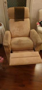 Relaxstoel, uitschuifbare voetensteun - gratis af te halen, Huis en Inrichting, Fauteuils, Ophalen, Gebruikt, 75 tot 100 cm, Stof