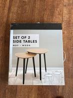 Bijzettafels - nieuw in verpakking, Huis en Inrichting, Tafels | Bijzettafels, Minder dan 45 cm, Minder dan 55 cm, Nieuw, Ophalen of Verzenden