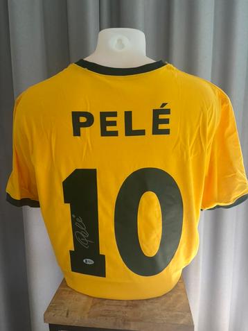 Pele gesigneerd shirt met coa van Beckett beschikbaar voor biedingen