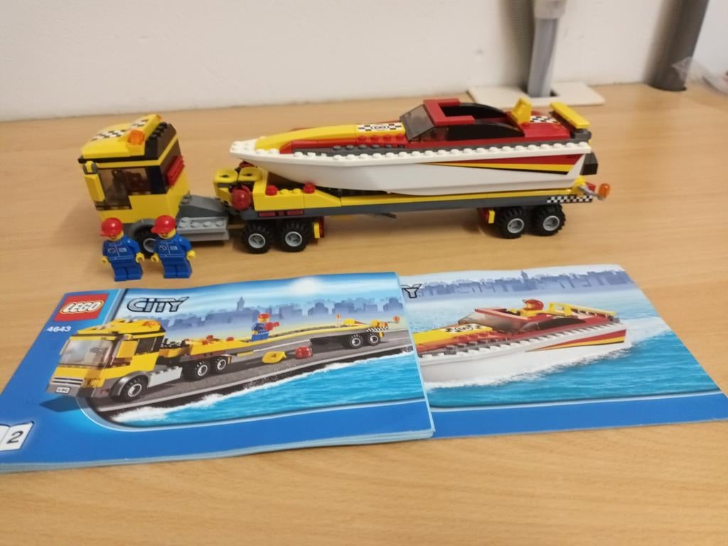 Lego 4643 powerboot transport., Ophalen of Verzenden, Zo goed als nieuw
