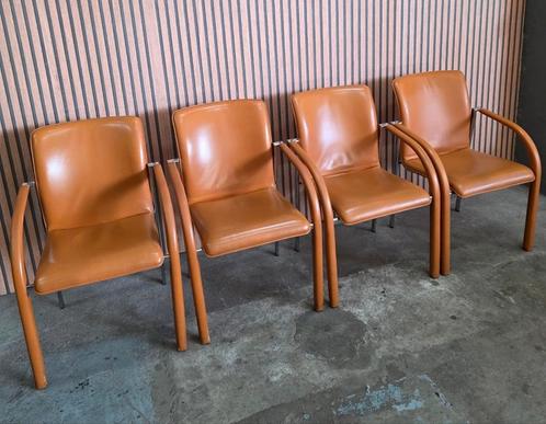 12 Leolux Cimaronne Luxe leren stoelen design vergaderstoel, Huis en Inrichting, Stoelen, Zo goed als nieuw, Vijf, Zes of meer stoelen