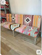 Kleurrijke Kilim Bank kelim bohemian ibiza vintage, Huis en Inrichting, Banken | Bankstellen, Ophalen, Minder dan 150 cm, Bohemian