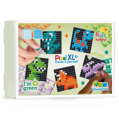 Pixelhobby Create it yourself XL thema box dinosaurussen 279, Hobby en Vrije tijd, Knutselen, Nieuw, Materiaal, Ophalen of Verzenden