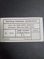 Oude bus ticket - Stichting Veteraan Autobussen, Verzamelen, Ophalen of Verzenden, Gebruikt