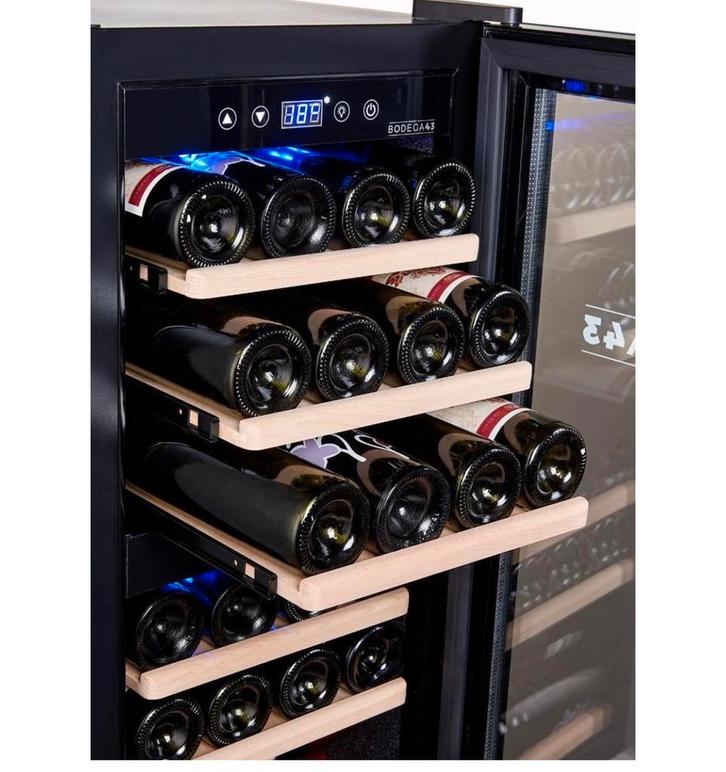 Bodega B4324 Wijnklimaatkast - 24 Flessen, Huis en Inrichting, Woonaccessoires | Wijnrekken, Zo goed als nieuw, 50 tot 75 cm, Glas
