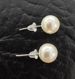 Nieuw parel kraal oorbellen 7 mm, Ophalen of Verzenden, Nieuw, Overige materialen