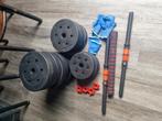 Barbell met gewichten, Sport en Fitness, Fitnessmaterialen, Ophalen, Dumbbell