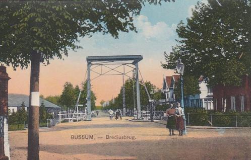 16641 Bussum Brediusbrug mooie oude kaart 1946, Verzamelen, Ansichtkaarten | Nederland, Ongelopen, Noord-Holland, 1940 tot 1960
