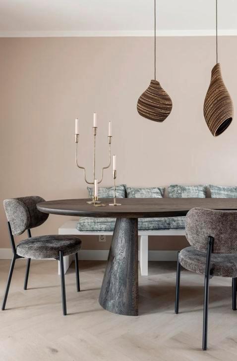 By boo oasis bruin eetkamerstoelen. 2 stuks., Huis en Inrichting, Stoelen, Zo goed als nieuw, Bruin, Ophalen