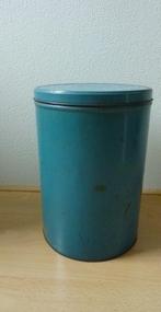 voorraadtrommel blauw achtig  tuquiaze met deksel rond, Ophalen, Gebruikt, Overige, Overige merken