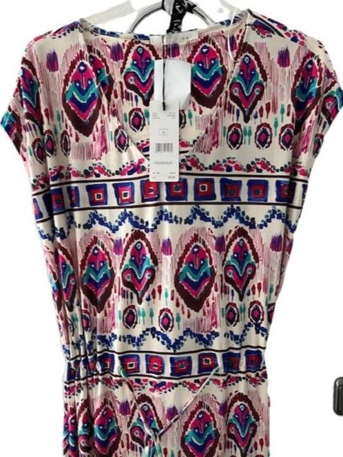 NIEUW OUI Printed Maxi Dress multi-colour Aztec print mt 42, Kleding | Dames, Jurken, Nieuw, Maat 42/44 (L), Overige kleuren, Onder de knie