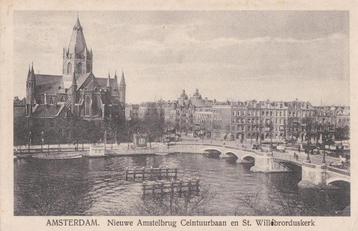 -amsterdam  1925   nieuwe amstelbrug ceintuurbaan   kerk beschikbaar voor biedingen