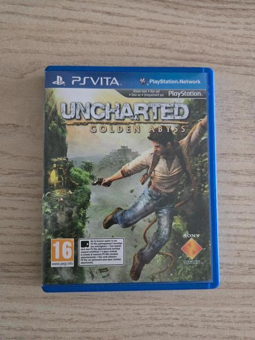 Uncharted Golden Abyss Playstation Vita, Spelcomputers en Games, Games | Sony PlayStation Vita, Zo goed als nieuw, Avontuur en Actie