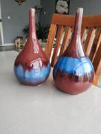Set mooie glazen vazen, Overige kleuren, Ophalen of Verzenden, Minder dan 50 cm, Glas