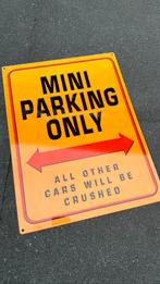 Mini parking only! - metalen bord, Ophalen of Verzenden, Nieuw, Reclamebord