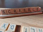 vintage scrabble spel compleet hout, Scrabble, Gebruikt, Ophalen of Verzenden, Drie of vier spelers