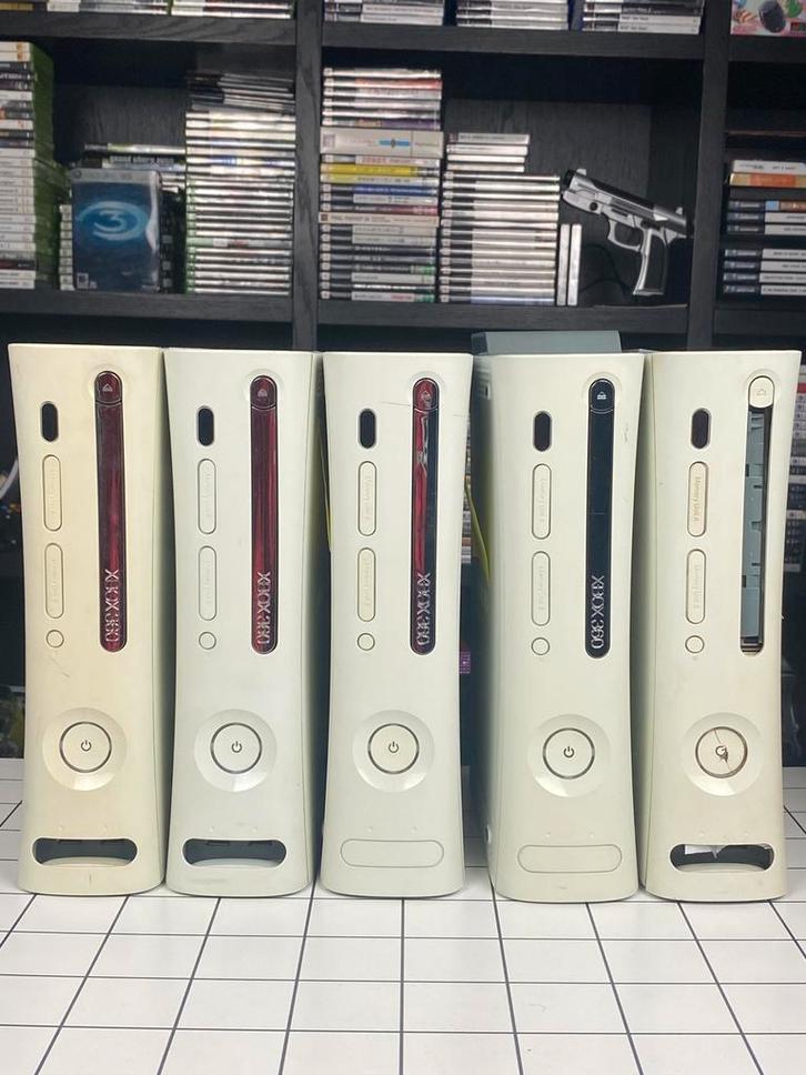 Xbox 360 Consoles – Jasper Arcade + Falcon + Core, Spelcomputers en Games, Spelcomputers | Xbox 360, Gebruikt, 60 GB, 360 Arcade of Core