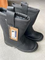 Lederen werklaarzen met stalen neus, maat 40, nieuw!, Tuin en Terras, Werkkleding, Ophalen, Nieuw, Laarzen
