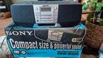 Sony CFD-S28L radio CD cassette recorder  in originele doos, Ophalen of Verzenden, Enkel, Sony