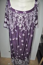 AA74 Jurk Paars Wit maat 5XL, Kleding | Dames, Grote Maten, Ophalen of Verzenden, Nieuw, Paars, Jurk