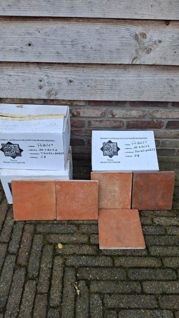 Klooster keramische plavuizen, klooster tegels 20x20x2cm, Doe-het-zelf en Verbouw, Tegels, Ophalen