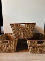 Set van 3 rieten manden, Huis en Inrichting, Ophalen of Verzenden, Gebruikt, Riet