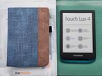 Zgan Pocketbook Touch Lux 4 ereader met nieuwe sleepcover, Computers en Software, E-readers, Ophalen of Verzenden, Touchscreen