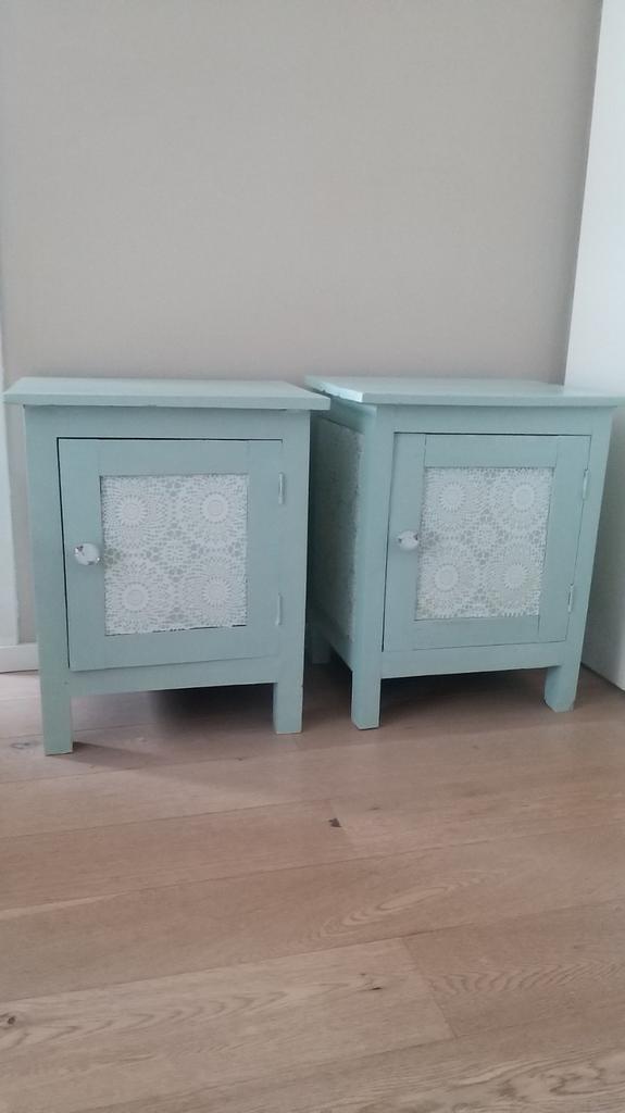 Sfeervolle (nacht)kastjes met uniek design, Huis en Inrichting, Kasten | Kledingkasten, Gebruikt, Minder dan 100 cm, Minder dan 50 cm