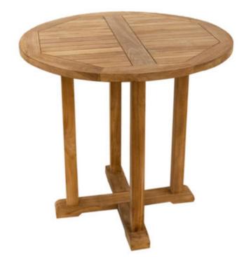 Teak houten bistro tuintafel, 80 cm *NIEUW* beschikbaar voor biedingen