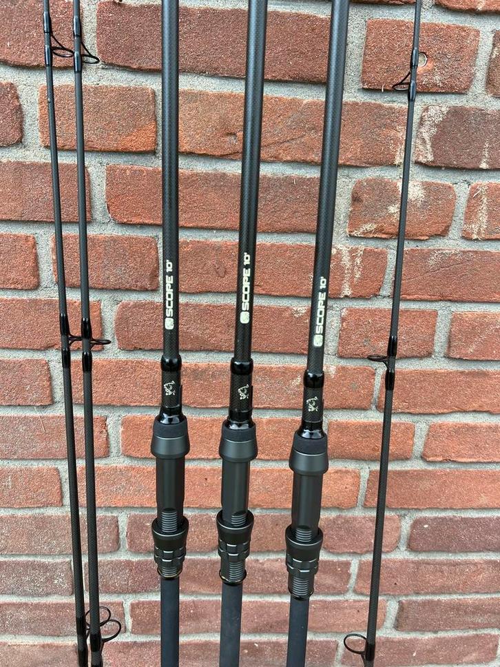 Nash Scope 10ft 2x 2,75 1x 3,5 lb, Watersport en Boten, Hengelsport | Karpervissen, Gebruikt, Werphengel, Ophalen