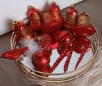 13 LUXE RODE KERSTBALLEN PLASTIC NU ALLES 7€ ZIE FOTO,S, Diversen, Kerst, Ophalen of Verzenden, Zo goed als nieuw