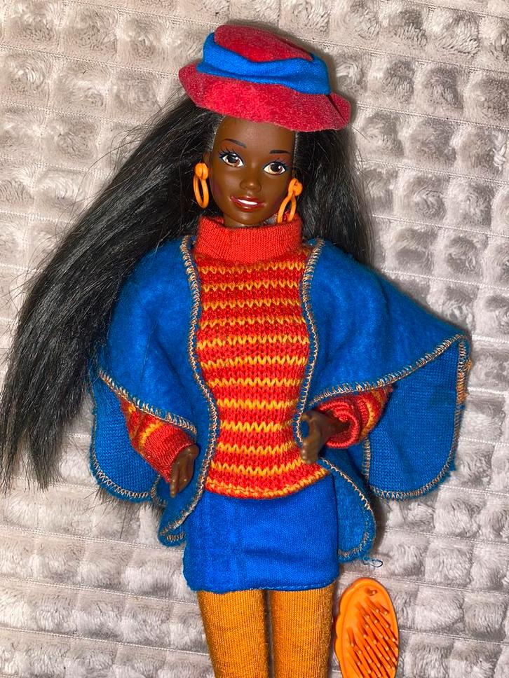 Barbie Christie Benneton Shopping vintage Mattel, Verzamelen, Poppen, Gebruikt, Ophalen of Verzenden