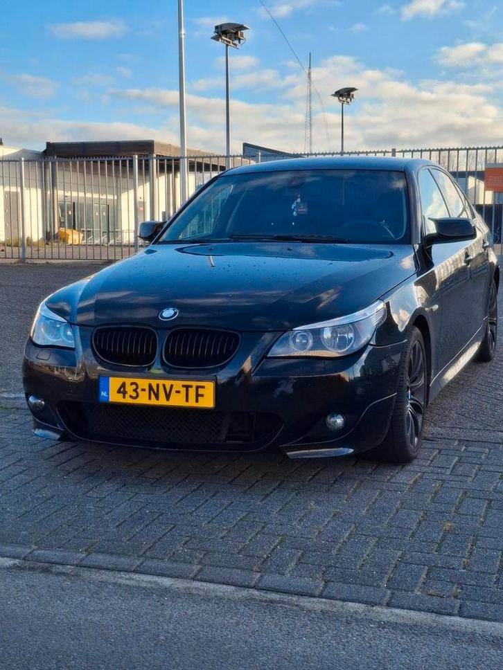 Bmw E60, Auto's, BMW, Bedrijf, 5-Serie, ABS, Airbags, Airconditioning, Elektrische ramen, Benzine, Sedan, Handgeschakeld, Zwart