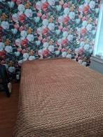 Mooie Vintage bruine Chenille deken, Ophalen of Verzenden, Minder dan 10 m²