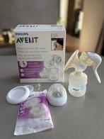 Philips Avent handkolf + flesje (125ml), Ophalen of Verzenden, Gebruikt, Borstkolf