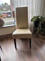 Eetkamerstoelen 8stuks leer, Huis en Inrichting, Stoelen, Ophalen, Wit, Leer, Zo goed als nieuw