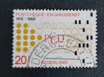 nvph 900 gestempeld 50jr Postcheque en Girodienst 1968, Verzenden, Na 1940, Gestempeld