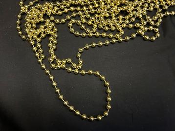 Kerst decoratie kralensnoer goud beschikbaar voor biedingen