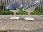 Vintage design stoelen, Huis en Inrichting, Stoelen, Ophalen, Gebruikt, Twee