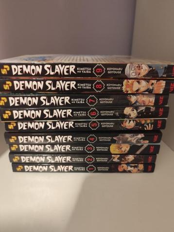 Demon Slayer Manga Volume 1-9 beschikbaar voor biedingen