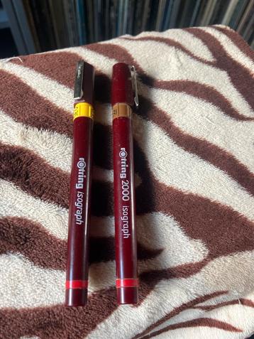 Rotring Isograph Technische Tekenpennen - 0.35 & 0.50 Setje beschikbaar voor biedingen
