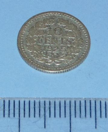 Nederland - dubbeltje 1925 - Fr - zilver beschikbaar voor biedingen