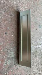 Aluminium brievenbus 340 x 73 mm met borstel, Tuin en Terras, Brievenbussen, Ophalen of Verzenden, Zo goed als nieuw, Aluminium