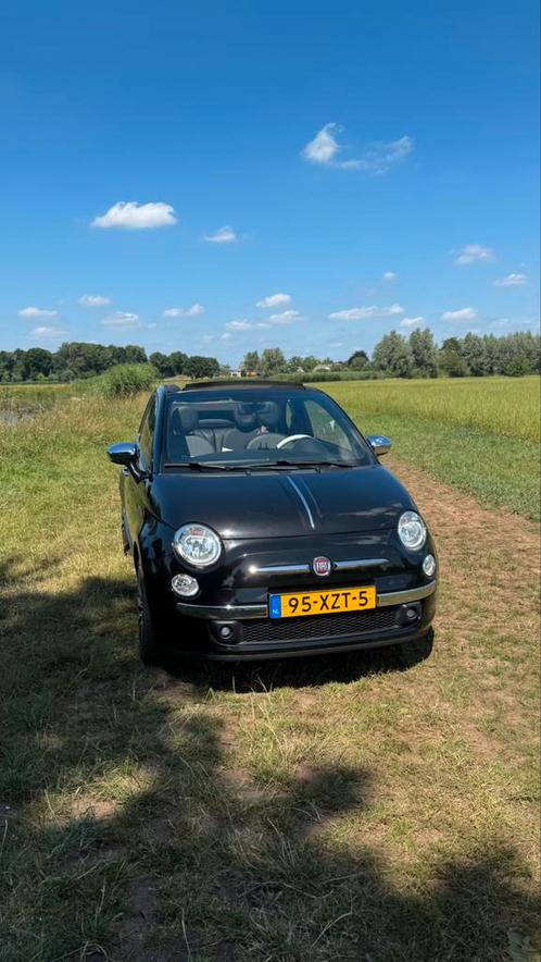 Fiat 500 Gucci Cabrio twin air Turbo zwart, Auto's, Fiat, Particulier, Benzine, A, Hatchback, Handgeschakeld, Origineel Nederlands