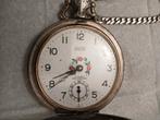 Antieke Vuillemin Regnier zakhorloge – mechanisch, 17 juwele, Ophalen of Verzenden, Staal, Overige merken