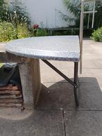 Balkontafel inklapbaar grijs, Tuin en Terras, Tuintafels, Ophalen, Gebruikt, Rond
