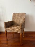 Eetkamerstoelen set van 4, Huis en Inrichting, Stoelen, Ophalen, Riet of Rotan, Bruin, Vier
