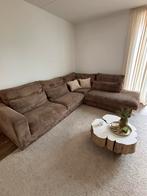 Hoekbank ribstof, Huis en Inrichting, Ophalen of Verzenden, Gebruikt