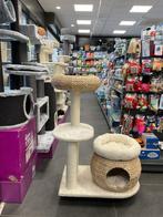 Zeer mooie aparte krabpaal creme met riet beige. 96 cm hoog, Ophalen, Nieuw, Krabpaal